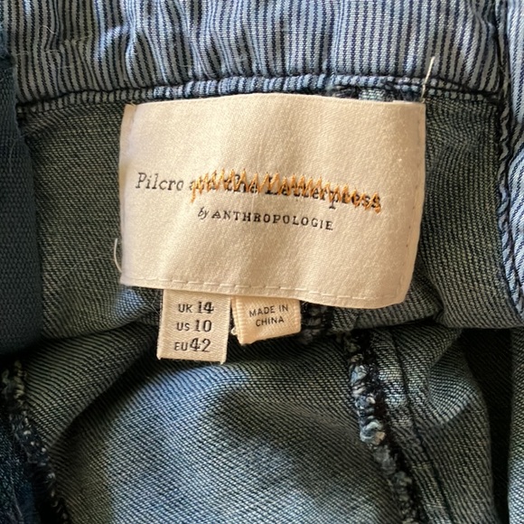 Anthropologie Denim Jumper with Belt size 10 - Picture 5 of 6